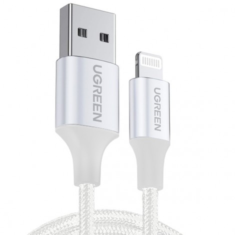 Cable sạc USB Lightning chuẩn MFi Ugreen 60162 dài 1.5m