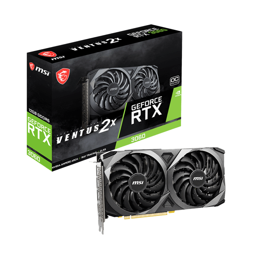 Card màn hình VGA MSI RTX 3060 VENTUS 2X 12 GB