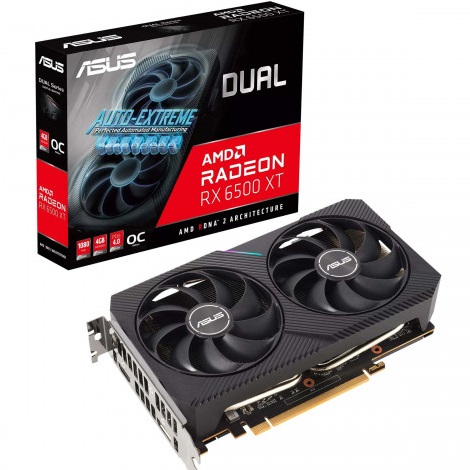 Card màn hình Asus DUAL-RX 6500 XT-O4G
