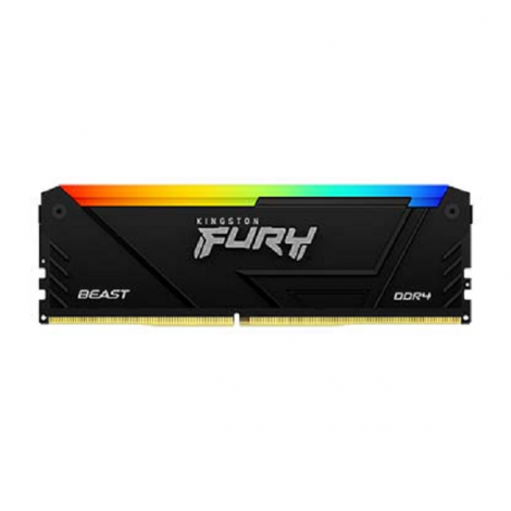 Ram Desktop Kingston Fury Beast RGB 32GB DDR4 Bus 3600MT/s KF436C18BB2A/32