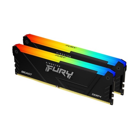Ram Desktop Kingston Fury Beast RGB 16GB DDR4 Bus 3733MT/s KF437C19BB2AK2/16