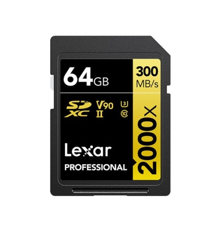 Thẻ nhớ SD 64GB Lexar Professional 2000x LSD2000064G-BNNNG