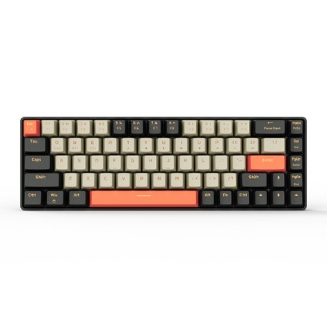 Bàn phím cơ Gaming không dây EK368L Alpha White-Gray Brown Switch
