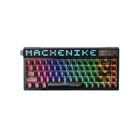 Bàn phím cơ Gaming không dây Machenike KT68 Pro Mechanical Black Gateron Yellow Switch