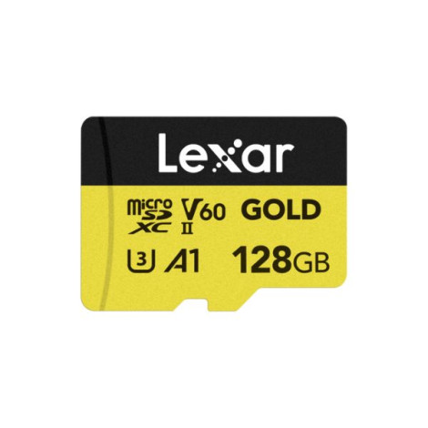 Thẻ nhớ MicroSDXC Lexar Professional GOLD 128GB UHS-II U3 V60 LMSGOLD128G-BNNNG