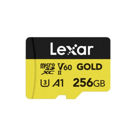 Thẻ nhớ MicroSDXC Lexar Professional GOLD 256GB UHS-II U3 V60 LMSGOLD256G-BNNNG