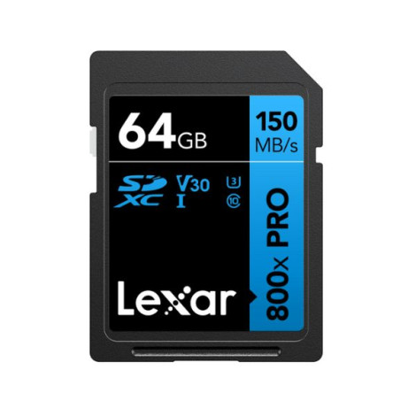 Thẻ nhớ SDXC Lexar Professional 800x PRO UHS-I 64GB LSD0800P064G-BNNNG