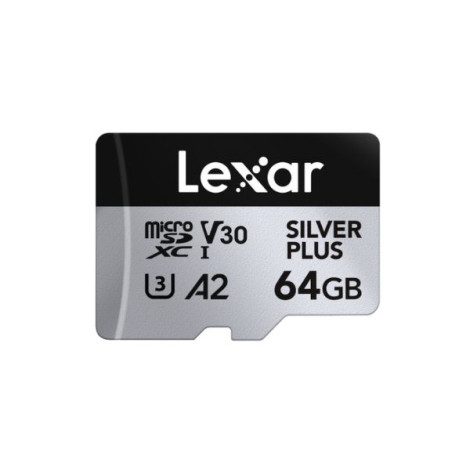 Thẻ nhớ MicroSD UHS-I Lexar Professional SILVER PLUS 64GB LMSSIPL064G-BNANG
