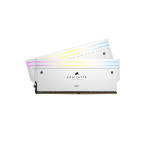 Ram Desktop Corsair Dominator Titanium RGB Led White 64GB DDR5 Bus 6000MT/s CMP64GX5M2B6000Z30W