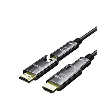 Cáp quang HDMI 2.1/Micro HDMI D-A DTECH dài 15m DT-HF3015