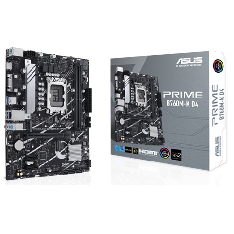 Mainboard Asus PRIME B760M-K D4 (2 x DDR4/ 64GB/ LGA 1700/ Micro ATX)