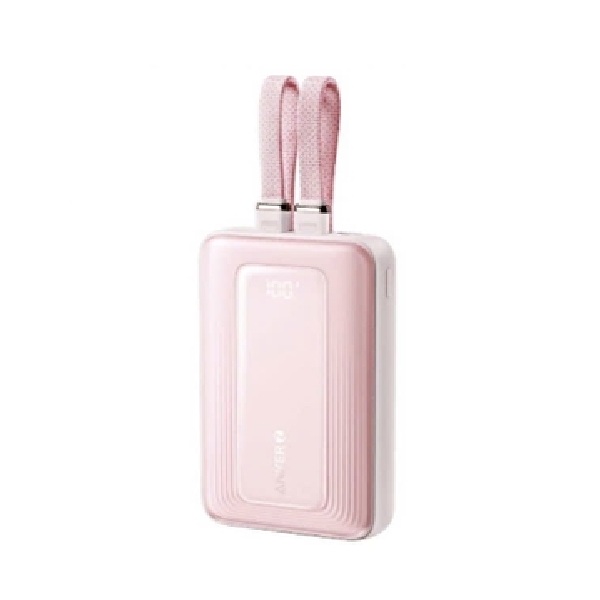 Sạc dự phòng Anker Zolo 1A1C 30W 10000mah tích hợp cáp Type-C Pink (A1688H51)