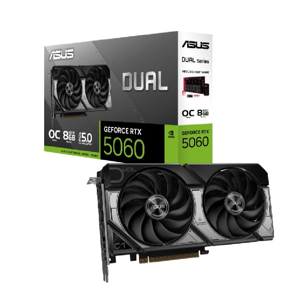 Card đồ họa Asus Dual GeForce RTX 5060 8GB GDDR7 OC Edition