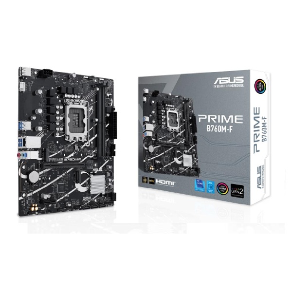 Mainboard Asus Prime B760M-F DDR5 (Intel B760/ Socket 1700/ M-ATX/ 2 khe ram)