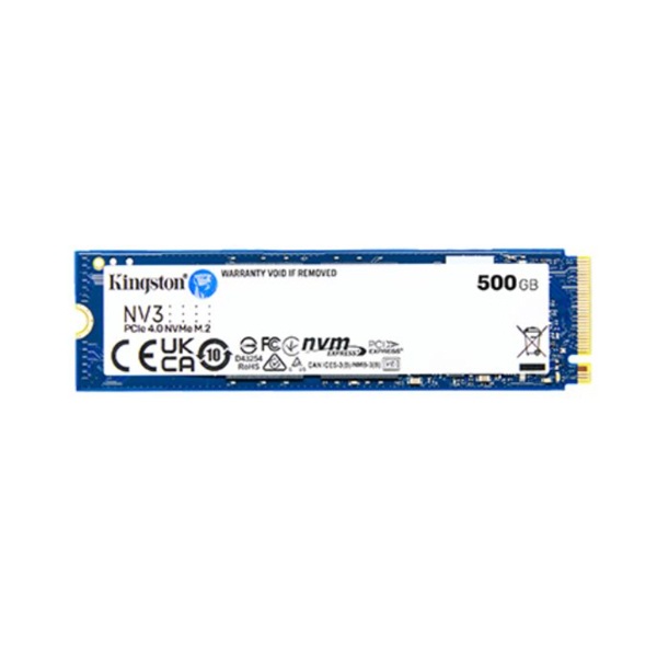 Ổ SSD Kingston NV3 500Gb (NVMe PCIe/ Gen4x4 M2.2280/ 5000MB/s/ 3000MB/s)