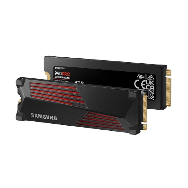 Ổ SSD Samsung 990 Pro Heatsink MZ-V9P4T0CW 4Tb (NVMe PCIe/ Gen4x4 M2.2280/ 7450MB/s/ 6900MB/s)