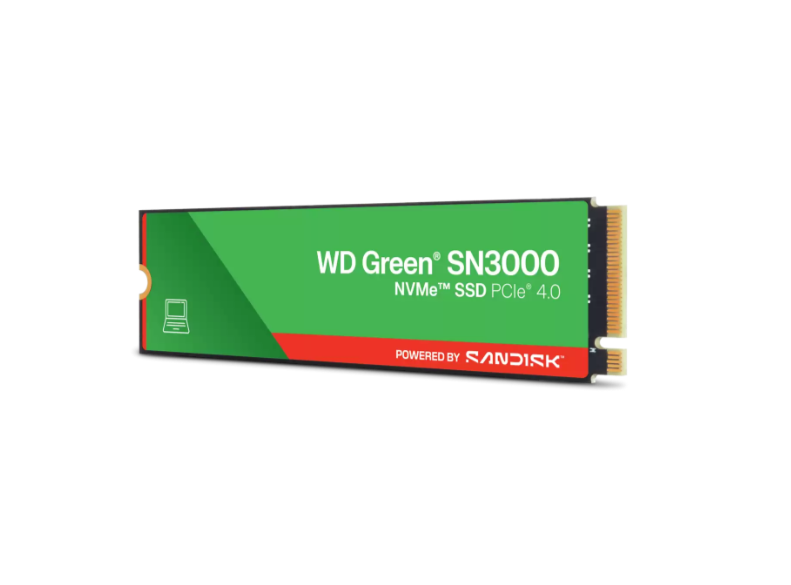 Ổ SSD Sandisk Green SN3000 WDS100T5G0E 1TB (NVMe PCIe/ Gen4x4 M2.2280/ 5000MB/s/ 4100MB/s)