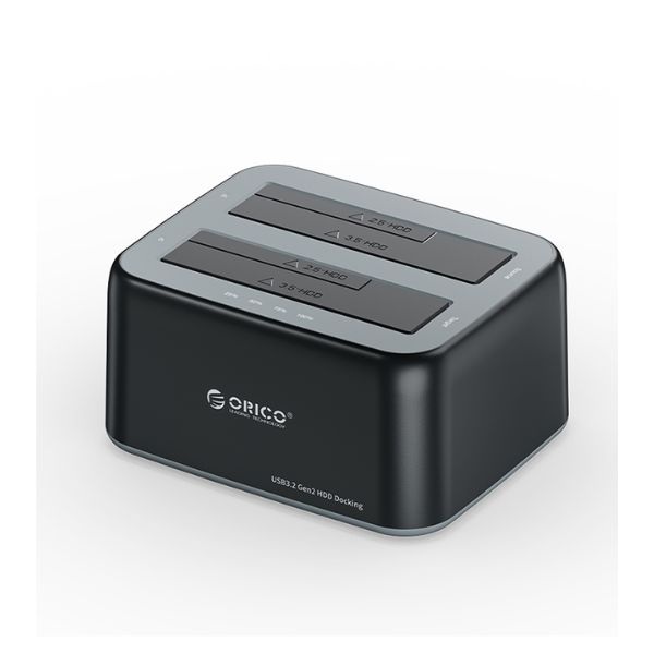 Docking 2 khe cắm Type-C USB 3.2 Gen2 Orico 6829C3-V1-EU-BK-BP-HW