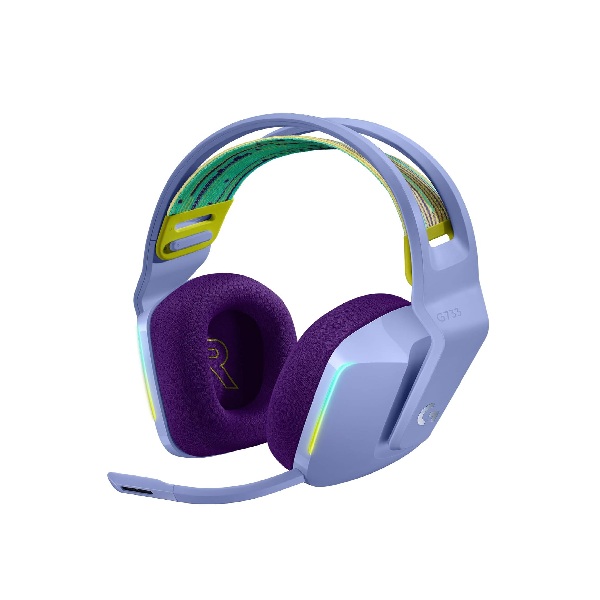 Tai nghe Gaming Logitech G733 LightSpeed Wireless RGB Lilac Purple (981-000893)