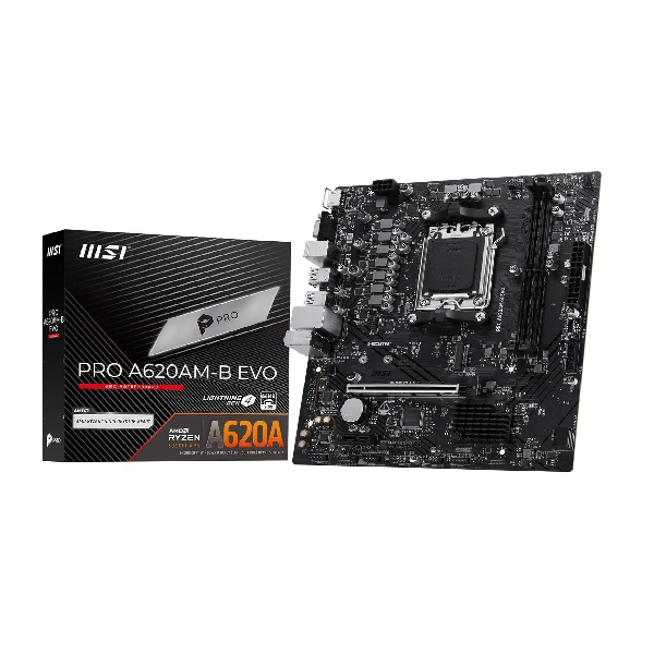 Mainboard MSI PRO A620AM-B EVO (2 x DDR5/ 128 GB/ AM5/ Micro ATX)