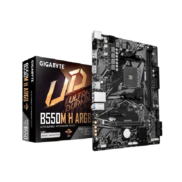 Mainboard Gigabyte B550M H ARGB (2 x DDR4/ 64 GB/ AM4/ Micro ATX)