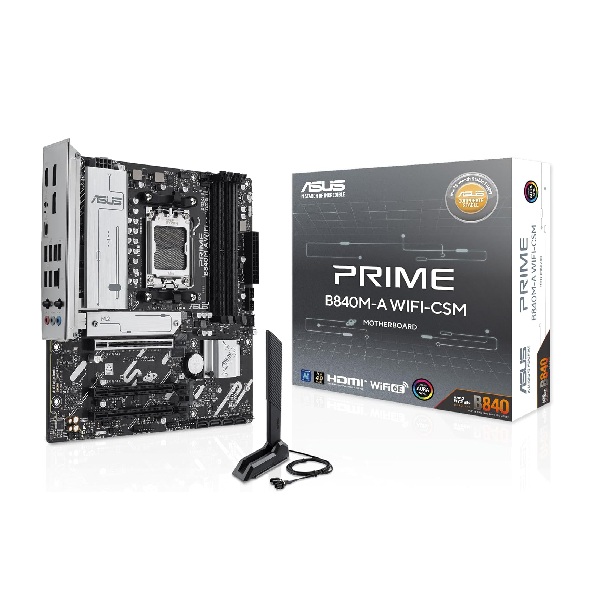 Mainboard ASUS PRIME B840M-A-CSM (4 x DDR5/ 256 GB/ AM5/ Micro ATX)