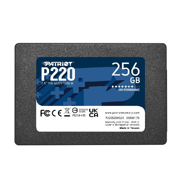 Ổ cứng SSD gắn trong Patriot Sata 3 2.5 inch 256GB P220 P220S256G25