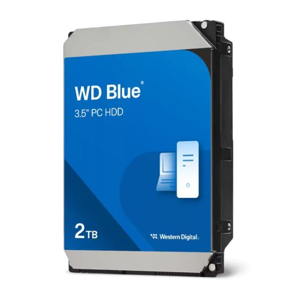 Ổ cứng HDD gắn trong Western Digital Blue 3.5 inch Sata 3 5400rpm 2TB WD20EARZ
