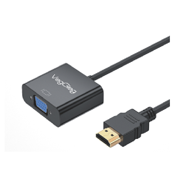 Cáp chuyển đổi DisplayPort sang VGA VegGieg V-Z615, hỗ trợ FullHD 1080P@60Hz