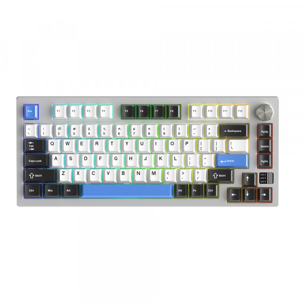 Bàn phím cơ Gaming Triple mode Dareu EK75 PRO AL (Trắng xanh)