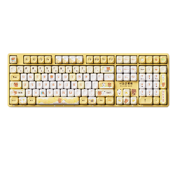 Bàn phím AKKO 5108B Plus Yier and Bubu Yellow Akko V3 Piano Pro Switch