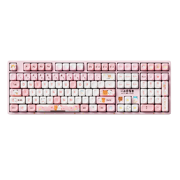 Bàn phím AKKO 3108 V3 Yier and Bubu Pink Akko Frost Pink Switch