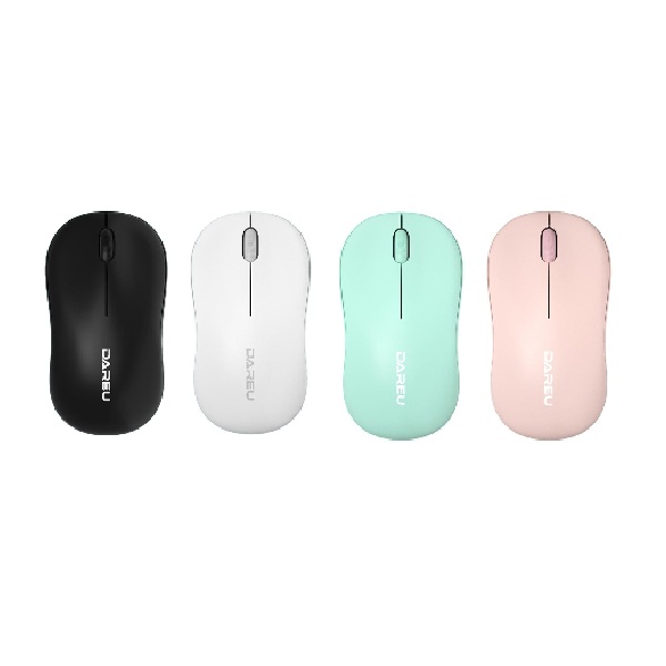 Chuột văn phòng không dây Dual mode Dareu LM106D (Hồng)