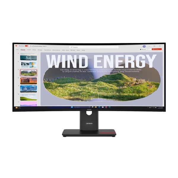 Màn hình LCD Lenovo ThinkVision T34WD-40 64AEGAR1VN (34 inch/ 3440 x 1440/ 300 cd/m2/ 4ms/ 120Hz/ Curved)