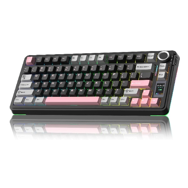 Bàn phím cơ gaming AULA S75 PRO Xám đen hồng - Star Vector switch (6429)