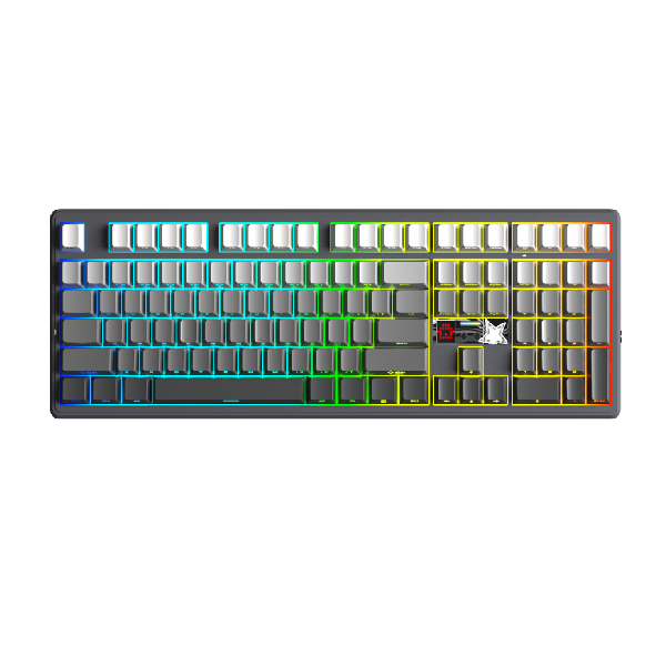 Bàn phím cơ 3 Mode Aula F108PRO V2 Xám đen gradient - X3 switch (6658)