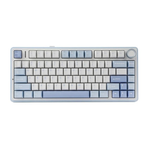Bàn phím cơ Gaming không dây 3 Mode AULA F75 màu Xanh nhạt, Trắng, Xanh đậm Grey Wood V3 Switch