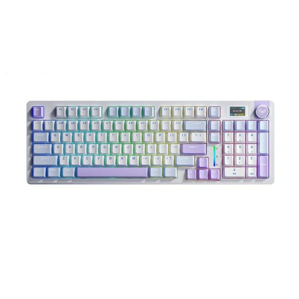 Bàn phím cơ không dây 3 mode AULA S98 Pro Xanh dương, Trắng, Tím Caramel Latte switch