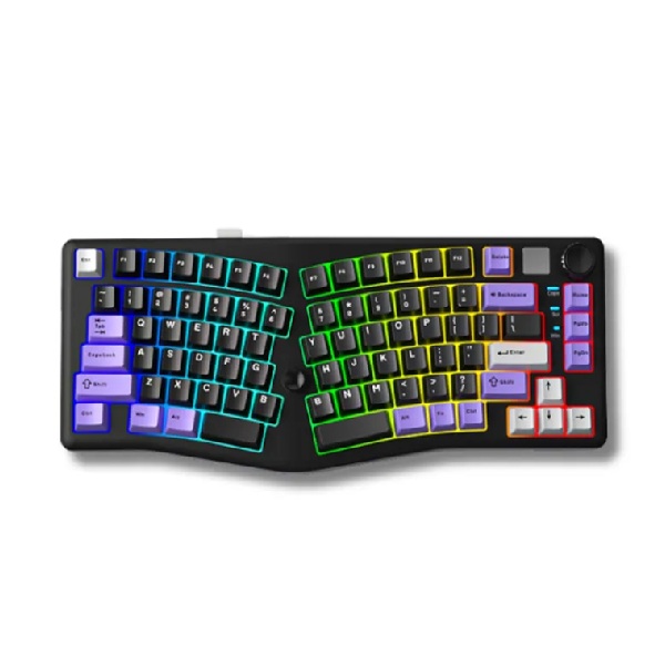 Bàn phím cơ LEOBOG ALICE A75 (Tím-đen/ Ramboo Switch)