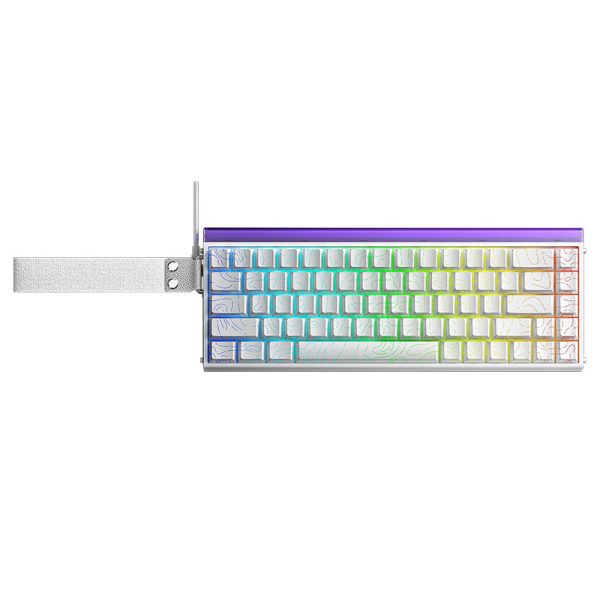 Bàn phím cơ AULA HERO 68HE White Meteor Magnetic Switch