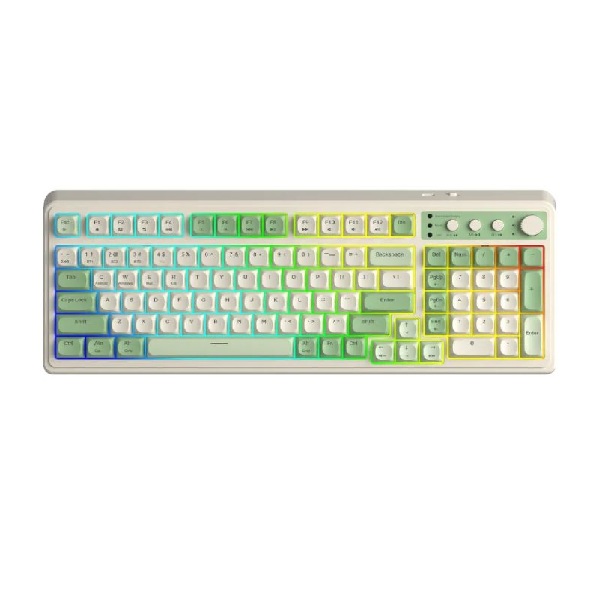 Bàn Phím Giả Cơ Gaming 3 Mode AULA S99 Màu Xanh lá, Be (6944)