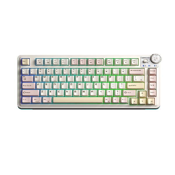 Bàn Phím Cơ Gaming 3 Mode AULA AU75 Màu Hồng, be, vàng - Bloomfield switch (3374)