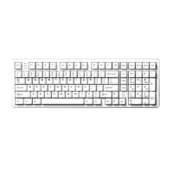 Bàn Phím Cơ Gaming Có Dây LEOBOG Hi98 Màu trắng - White dragon switch (6492)