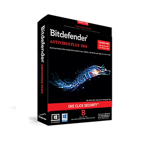 Phần mềm diệt virus Bitdefender Antivirus Plus 1 User/ 1 năm