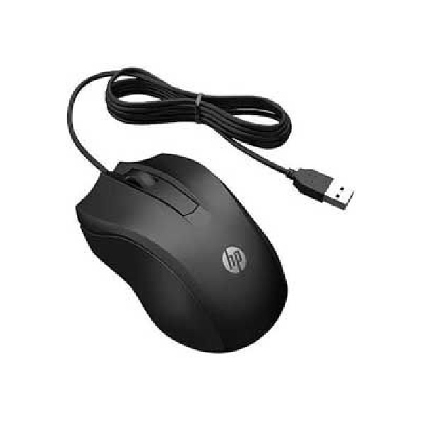 Chuột văn phòng có dây HP 100 màu Đen (6VY96AA)
