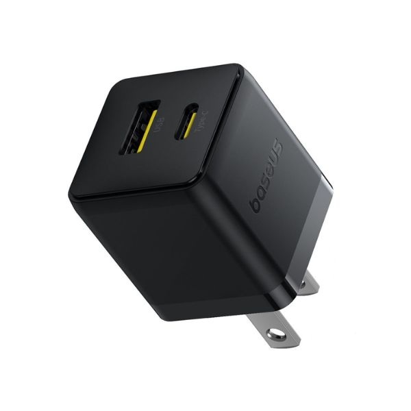 Cốc sạc nhanh Baseus Palm Fast Charger C+U 20W US Black P10111609113-00
